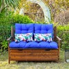 ARTPLAN All Weather Chair Outdoor Cushions Settee Loveseat Bench Cushions Set of 5 Wicker Tufted Pillow for Patio Outdoor Furniture - 2 of 4