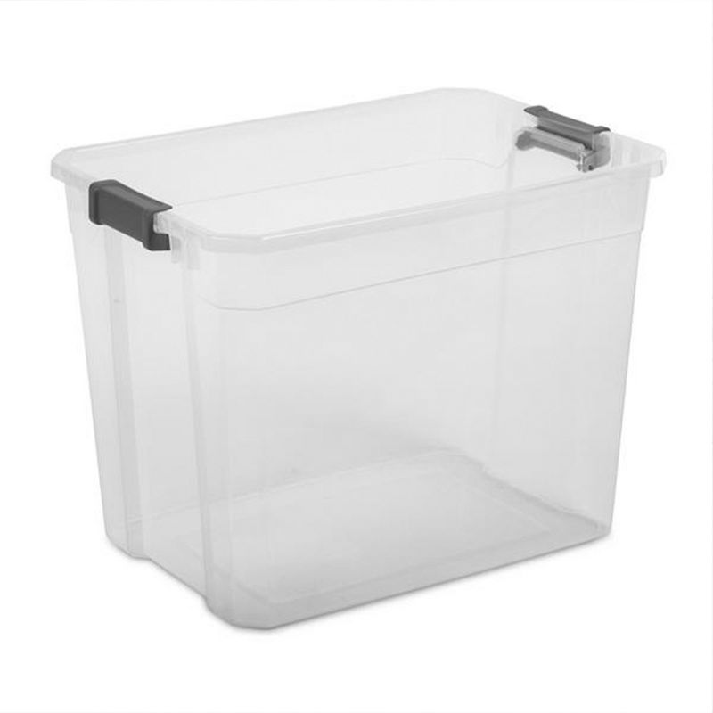 Sterilite 108 Qt. Clear Stacker Storage Container Tote w/ Latching Lid, 3 of 7