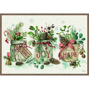 Amanti Art Holiday Spirit I by Lisa Audit Canvas Wall Art Print Framed 33-in. W x 23-in. H. - 1 of 4