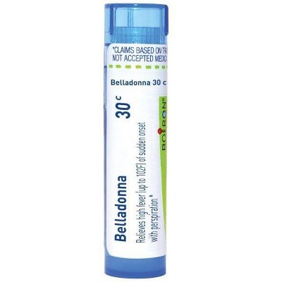 Belladonna 30C by Boiron Homeopathic Single Medicine For Cough, Cold & Flu  -  80 Pellet