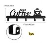 Phiestina 1pc Coffee Mug Holder Wall Mounted, Metal Coffee Mug Rack - 2 of 4