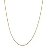 Black Bow Jewelry 0.8mm 14k Yellow Gold Diamond Cut Square Wheat Chain Necklace - 3 of 4