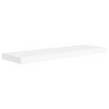 Wall Shelf Set of 4 White Honeycomb MDF, Metal 31.5x9.3x1.5 in - 4 of 4