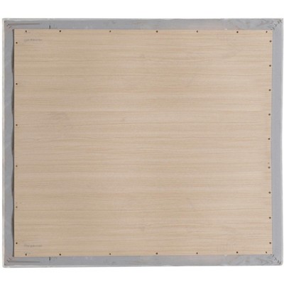 Marilla 35" x 39" Silver Wood Framed Dresser Mirror