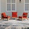 WestinTrends Avalon Outdoor Patio HDPE Sectional Sofa with Patio Cushions - 2 of 4