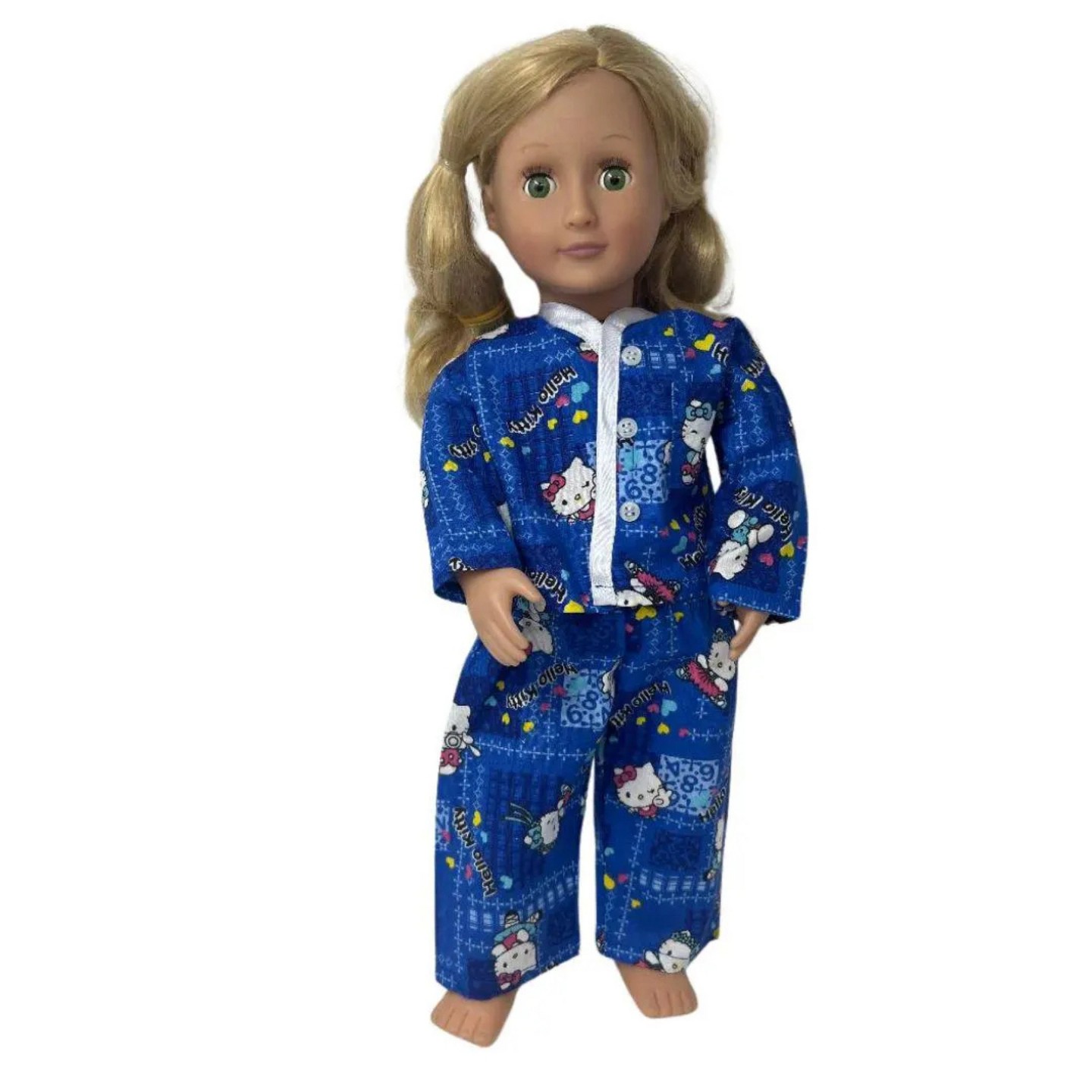 Пижама Kitty Sleepwear для детей — Doll Clothes Superstore, цвет: Синий — фото 2