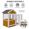 LAOTIES Large Outdoor Wooden Chicken Coop with Nest Box,Weatherproof PVC Board,Multi-Use Duck Coop - 4 of 4