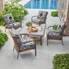 ARTPLAN Deep Seat Pillow and High Back Chair Cushions Outdoor Water Repellent Replacement Patio Seating Cushions - 2 of 4