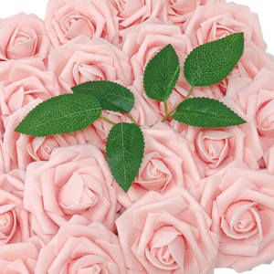 Wrapables Artificial Rose Flower, Real Touch Flowers for DIY Wedding Bouquets and Centerpieces - 1 of 4