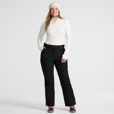 Женские брюки Lands' End Women's Squall Waterproof Insulated Snow Pants - Large - Black — фото 4
