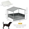 Kumasinova Outdoor Dog Bed with Waterproof Pad,Wicker Dog House with Canopy,Elevated Dog Bed for Small & Medium Dogs,Dog Furniture - 2 of 4