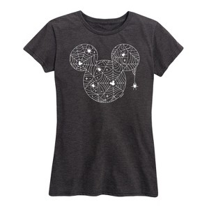 Women's - Disney - Mickey Spiderweb Logo Short Sleeve Graphic T-Shirt - 1 of 4
