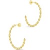 SHINE by Sterling Forever Ezell Hoop Earrings - 2 of 3
