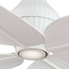 52" Minka Aire Modern Tropical Outdoor Ceiling Fan with LED Light Flat White Wet Rated for Patio Exterior Porch Gazebo Garage Barn - 3 of 4