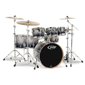 PDP by DW Concept Maple 7-Piece Shell Pack Silver to Black Fade - 1 of 1