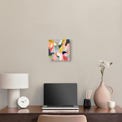 Colorful Pastel Abstract Canvas Wall Art, 10" x 15"