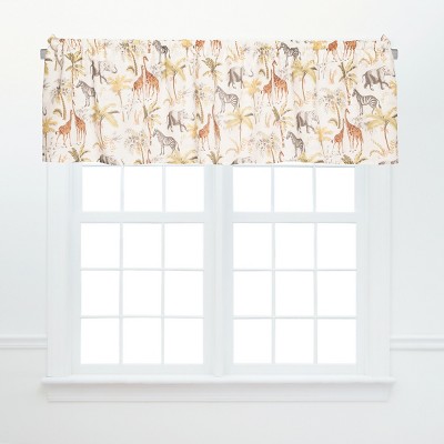 C&F Home Nico Safari Multicolored Valance Set of 2