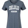 Women's - Instant Message - Delulu University Graphic T-shirt Dress - 2 of 4