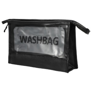 Unique Bargains Clear Letter Makeup Bags 1 Pc - 1 of 4