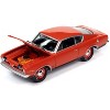 1969 Plymouth Barracuda Orange with Black Stripes Limited Edition to 2932 pieces 1/64 Diecast Model Car by Johnny Lightning - 3 of 3