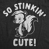 So Stinkin Cute Baby Bodysuit Funny Sarcastic Skunk Graphic Novelty Jumper For Infants - Crazy Dog Baby Bodysuit - 2 of 4