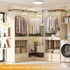 Besiost Freestanding Closet System Set of 3 with Drawers and Pants Racks, Walk-In Closet Orgainzer with Hangin Rods - 4 of 4
