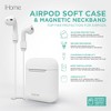 iHome AirPods Case Cover and Magnetic Neckband Bundle, Silicone Case, Charging Flexibility, Durable Protection, White - 2 of 4