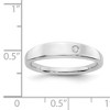 Black Bow Jewelry 4mm Tapered 2pt Diamond Ring in Rhodium Plated Sterling Silver - 4 of 4