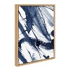 Kate & Laurel All Things Decor 31.5"x41.5" Sylvie Indigo Watercolor Framed Wall Art by Amy Peterson Modern Blue Abstract Wall Art - 2 of 4