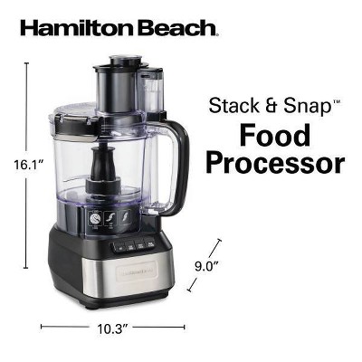 Hamilton Beach 12 Cup Stack and Snap Food Processor - Black - 70727_9