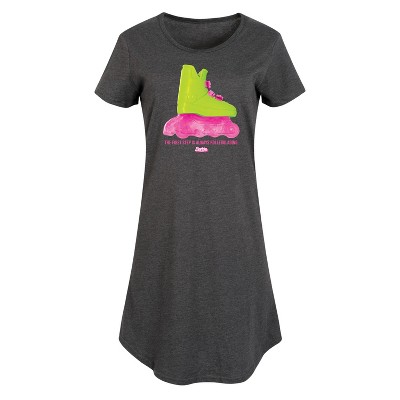 Women's - Barbie - Rollerblading Barbie the Movie Graphic T-shirt Dress