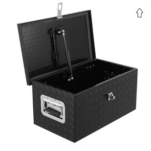 20 Inch Aluminum Diamond Plate Tool Box With Lock and Keys - 1 of 4
