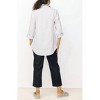 Women's Lined Blend Button Front Shaped Shirt - habitat - 2 of 3
