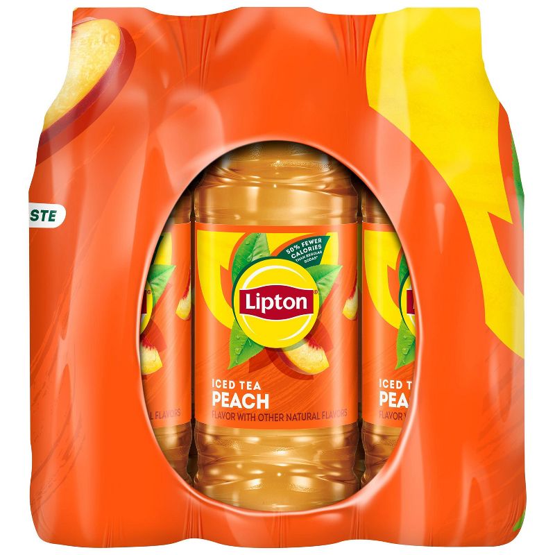 Lipton Peach Iced Tea - 12pk/16.9 fl oz Bottles, 3 of 5
