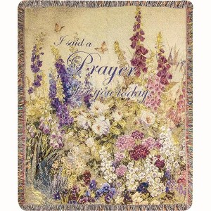 Butterfly Paradise W/Verse Cotton Tapestry Throw – 50x60 inch by Manual Woodworkers and Weavers - 1 of 4