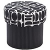 Zuo Boto Storage Ottoman Black & White - 4 of 4