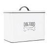 Outshine Co White Farmhouse Pet Food Bin - Can Be Personalized - 2 of 4