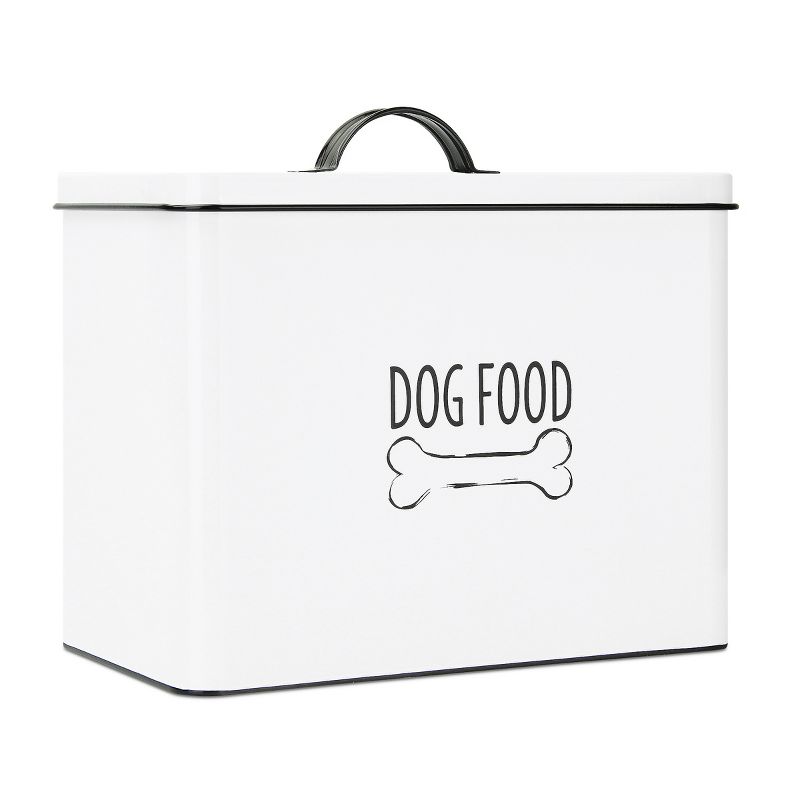 Outshine Co White Farmhouse Pet Food Bin - Can Be Personalized, 2 of 9