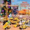Aoibox 24 Piece Advent Calendar for Kids 24 Days Countdown with Alloy Construction Vehicles Helicopters Cars Road Signs Play Maps - 2 of 4
