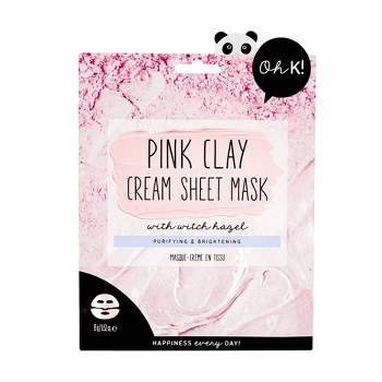 Oh K! Pink Clay with Witch Hazel Cream Face Mask - 0.88 fl oz