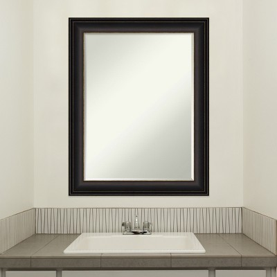 Bronze Espresso Brown Rectangular Bathroom Vanity Mirror