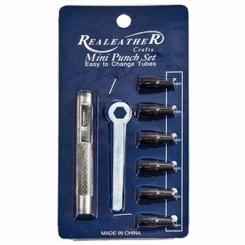 Realeather Mini Punch Set-2mm, 2.5mm, 2.8mm, 3.2mm, 4mm & 4.8mm