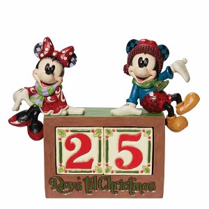 Jim Shore 7.5 Inch The Christmas Countdown Calendar Blocks Minnie Mickey Figurines - 1 of 3