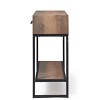 Morris Console Table Brown - Finch: Modern Distressed Finish, 36" Width, Entryway Rectangle Shape, Wood Frame - 4 of 4