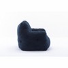 Maliang Soft Teddy Fabric Tufted Foam Bean Bag Chair, Small Living Space Furniture - 3 of 4