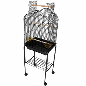 YML 5/8 inches Bar Spacing Small Parrot Cage 18 x 14 Black - 1 of 1