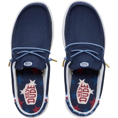 HEYDUDE Men Wally Slip Americana, 4thof July Patriotic Shoes , Navy Blazer/Multi, M11 — фото 3