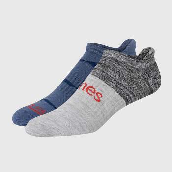Hanes Originals Premium Men's Misty Mountain/Coil Heel Shield Socks 2pk - Blue 6-12