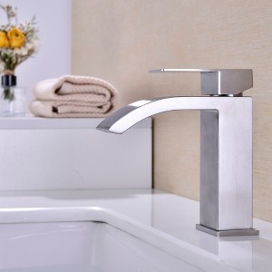 GreenEver Single Handle Waterfall Bathroom Vanity Sink Faucet - 1 of 4