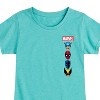 Girls' - Marvel - Logos Fitted Short Sleeve Graphic T-Shirt - 2 of 4